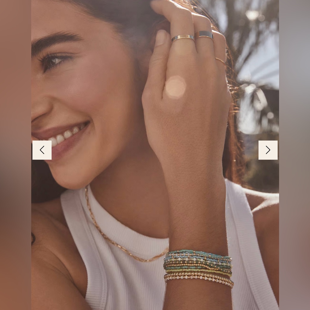 Gorjana Poppy Gem Bracelet Set Of 4 55$